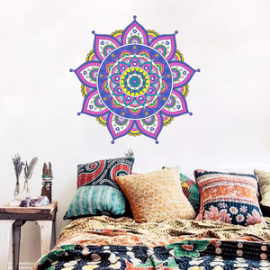 Pegatinas <span class=keywords><strong>de</strong></span> pared <span class=keywords><strong>de</strong></span> tótem <span class=keywords><strong>de</strong></span> mandala dorado, decoración <span class=keywords><strong>de</strong></span> sala <span class=keywords><strong>de</strong></span> estar y dormitorio, pegatinas autoadhesivas <span class=keywords><strong>de</strong></span> PVC - Product Image 5