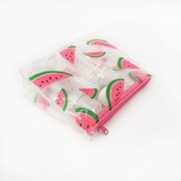 Sachet Doypack promotionnel pour gloss, en PVC plastique simple, avec fonction de sécurité et impression sérigraphique, pour l'expédition