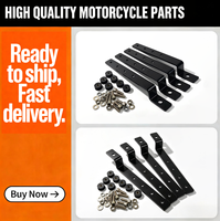 Kit de fixation universel en métal pour sacoches rigides de moto, support de montage pour modèles à placement arrière, garantie 1 an