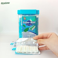 Fabricantes de Chicle Halal al por Mayor, Chicle de Frutas, Chicle Refrescante de Menta Fría, Caramelos para Refrescar el Aliento, Sabor Duradero, en Frascos y Bolsas