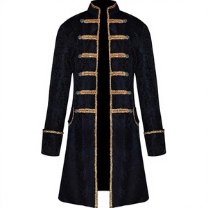 <b>Men</b> Medieval Steampunk Frock Coat Jacquard Tailcoat Gothic Victorian Costume Jacket Halloween <b>Cosplay</b> 4 XL - Product Image 4