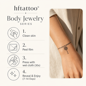 Autocollant de tatouage temporaire HF, motif attrape-rêves et fleurs, écologique, respectueux de la peau, imperméable, papier blanc, tatouage de haute qualité - Product Image 3