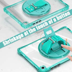 Đối Với Samsung <span class=keywords><strong>Galaxy</strong></span> <span class=keywords><strong>Tab</strong></span> A9 Cộng Với X210 X215 Rõ Ràng TPU Bumper <span class=keywords><strong>Tablet</strong></span> Bìa Trường Hợp Được Xây Dựng Trong Dây Đeo Vai Chân Đế - Product Image 4