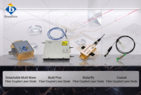 Láser de Diodo Acoplado a Fibra CW de 1470nm y 50W con Múltiples Pines y Fibra de 200um para Integración en Sistemas Láser Médicos