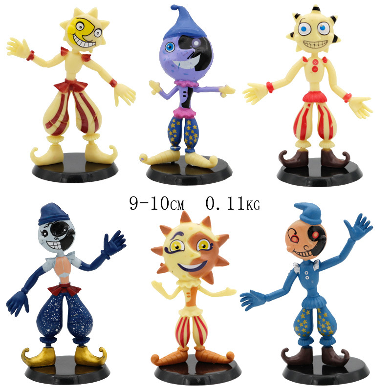 Groothandel Sundrop Clown Fnaf Action Figure Speelgoed Foxy Freddy Chica Model Kid Speelgoed