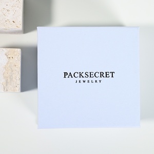 PackSecret Custom Blue Jewelry Gift Boxes High Quality Magnetic <b>Earrings</b> <b>Box</b> Paper Jewelry <b>Box</b> - Product Image 5