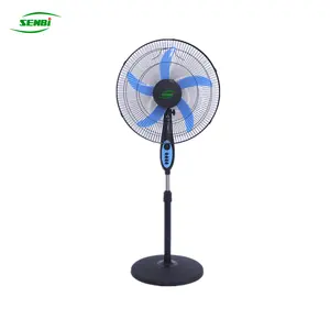 Ventilatore da stand economico di vendita caldo di fabbrica spazzolato 16 ventilatore solare da 18 pollici 12V cc con timer