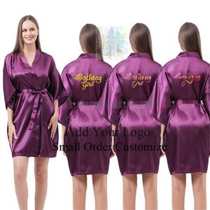 Bridal Shower Party Wedding Morning Robe Decoration Kimono <strong>Dress</strong> Lingerie Bride <strong>Bridesmaid</strong> Sleepwear Mother's Groom Gown - Product Image 1