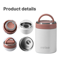 Boîte à lunch isotherme portable en acier inoxydable 316 de 280 ml/380 ml, gourde de travail moderne pour cadeaux d'affaires, affichage de la température 12-24