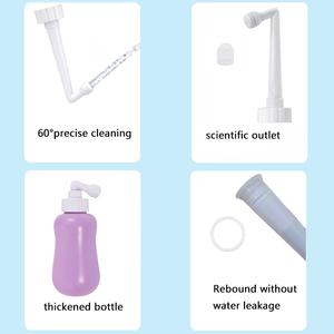 OEM/ODM <strong>2025</strong> <strong>New</strong> 360ml Portable Shattaf <strong>Bidet</strong> Bottle Large Travel <strong>Bidet</strong> Handheld <strong>New</strong> for Bathroom Cleaning Made of ABS Plastic - Product Image 4