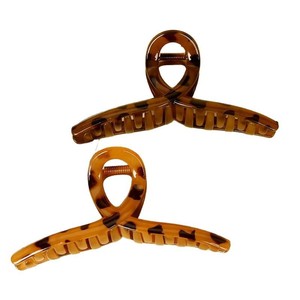 Large Amber Shark Hair <b>Clip</b> 13 Cm Gripper For Women Daily Use Mixed Materials Headdress - Product Image 5