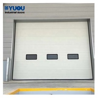 Puertas seccionales automáticas con ventanas, excelente seguridad, elevación estándar, alta y vertical