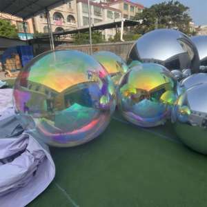 Fête de mariage en plein air sphère flottante de Noël boule de miroir à bulles <span class=keywords><strong>gonflable</strong></span> décoration disco <span class=keywords><strong>ballon</strong></span> miroir irisé - Product Image 4