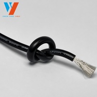 Câble en caoutchouc silicone AWM3135 prêt à être expédié, 8 10 12 AWG, ultra souple, résistant à la chaleur 200°C, fil de cuivre toronné