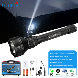 Lampe torche tactique <span class=keywords><strong>LED</strong></span> rechargeable Trustfire T70S 2350LM, charge Type-C, <span class=keywords><strong>longue</strong></span> portée 1050 mètres, IPX8, pour la chasse en extérieur - Product Image 1