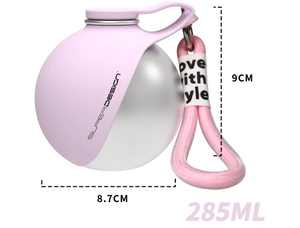 Bestseller: Bottiglia d'Acqua per Cani 2 in 1, Design Super, 280ml, Bottiglia in Acciaio Inox da 9.47fl.oz per Animali Domestici, Portatile, ODM - Product Image 2
