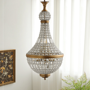 Contemporary French Chandaria Crystal Chandeliers Pendant Modern Warm <strong>White</strong> <strong>Hanging</strong> for Home Restaurant Middle Parts for Room - Product Image 6