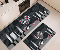 Tapis en mousse PVC florale de haute qualité, anti-fatigue, anti-déchirure, antidérapants, modernes et minimalistes pour la cuisine et l'entrée de la maison
