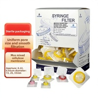 STEEMA Steriles Nadelfiltersystem MCE Mixed Cellulose HPLC Flüssigphasenfilter