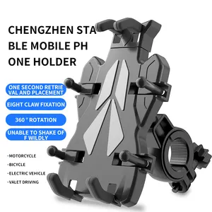 Quick Grip Bike Phone Handlebar Mount Scooter Bicycle Motorcycle Mobile Stand Phone Holder for Bike