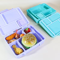 Boîte à bento personnalisée de qualité alimentaire de qualité supérieure pour écoliers ensemble de boîtes à lunch Tiffin avec fourchette et cuillère pour enfants