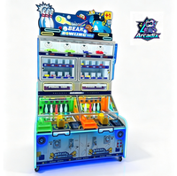 Machine d'arcade de mini-bowling 2 joueurs, à monnayeur, avec distribution de tickets, jeu de bowling en bois pour enfants, pour parcs d'attractions, centres de jeux et FEC