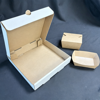 Boîte à pizza en kraft recyclé, résistante à la graisse, de qualité alimentaire, avec logo personnalisé imprimé, pour pizzeria, vente en gros, faible MOQ, SP5212