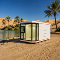 Capsule spatiale modulaire préfabriquée de luxe moderne et portable, type Apple, pour villa en acier ou hôtel capsule spatiale