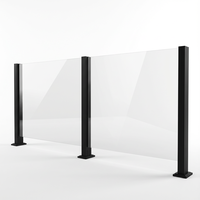 Vente directe d'usine, système de poteaux de garde-corps en acier inoxydable SS304/316, balcon, garde-corps en verre trempé, pince de balustrade, clôture