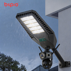 Lampadaire solaire LED Bspro 200W en ABS avec caméra 4G CCTV PTZ, capteur <span class=keywords><strong>de</strong></span> mouvement IP65 et reconnaissance faciale IA - Product Image 4