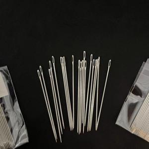 Aguja de coser de ojo grande 5/0, aguja de acero para el hogar, aguja de coser a mano de alta dureza, aguja para personas mayores, aguja para coser edredones. - Product Image 1