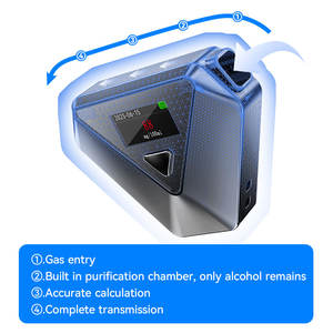Alta Precisão Keychain <span class=keywords><strong>Alcohol</strong></span> <span class=keywords><strong>Tester</strong></span> HM-02 Bafômetro Eletroquímico Fuel Cell Sensor 128x160 <span class=keywords><strong>Color</strong></span> Screen Recarregável - Product Image 2