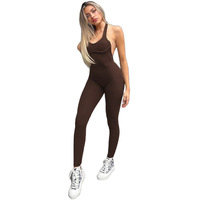 MA0057 — body moulant pour femme, combinaison unie, tendance, slim, bretelles Spaghetti, solide, une pièce, décontracté
