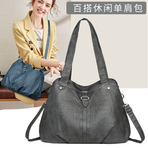 กระเป๋าโท้ทวัสดุ PU สำหรับสุภาพสตรีทันสมัย กระเป๋าถือแบรนด์ดีไซเนอร์ กระเป๋าถือสไตล์เรโทรและมีเอกลักษณ์เฉพาะตัว.9025 - Product Image 2