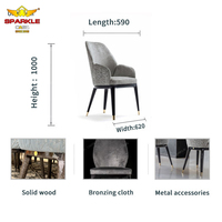 SPARKLE Hochwertiger Echtleder Konvertierbarer Esszimmerstuhl - Modernes Europäisches Design für Wohnmöbel Hotel Restaurant Apartment
