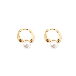 <span class=keywords><strong>Orecchini</strong></span> a cerchio in argento puro stile minimalista Vintage alla moda da donna in stile Hong Kong <span class=keywords><strong>orecchini</strong></span> di perle <span class=keywords><strong>con</strong></span> gioielli placcati in <span class=keywords><strong>oro</strong></span> - Product Image 5