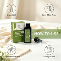 Spray anti-plis OEM pour foulards et turbans, déplisseur de tissus en gros, sans repassage, pour le soin de la soie, du coton, de la laine et du mousseline