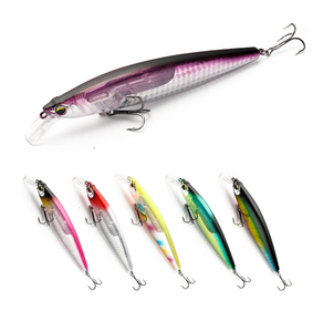 Haute qualité 3D méné dur leurre taille personnalisée 10g yeux de poisson prédateur attirail Jerk appâts <span class=keywords><strong>pour</strong></span> brochet bar pêche PVC rivière lac - Product Image 4