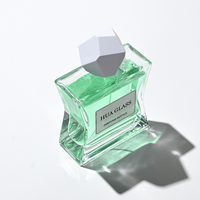 Flacon de parfum haut de gamme pour homme, style designer, grande capacité, fond épais, avec étiquette personnalisée, 15 ml, 50 ml, 100 ml, avec boîte.