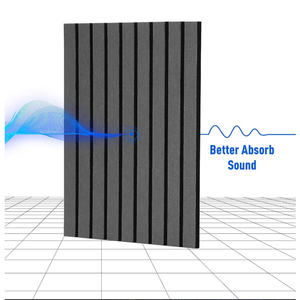 <span class=keywords><strong>Pannelli</strong></span> Acustici Adesivi in <span class=keywords><strong>Legno</strong></span> per Pareti Decorative 3D Scanalati Fonoassorbenti e Fonoisolanti <span class=keywords><strong>con</strong></span> Finitura <span class=keywords><strong>Legno</strong></span> - Product Image 2