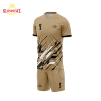 Tenue de football Haisay pour hommes, maillot de football à manches courtes en mesh sublimé pour étudiants