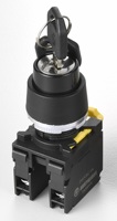 AUSPICIOUS A2-K2 Série A2 Interrupteur à clé marche/arrêt 2 positions pour ascenseur, bouton-poussoir de démarrage 6A Max. Appareil électroménager IP65 / CE