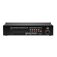 XIDLY Préamplificateur audio en rack PA de bonne qualité avec entrée auxiliaire à 5 entrées micro