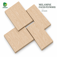 Contreplaqué recouvert de placage de chêne blanc crème Jinbase XT2225, qualité E0, 1220x2440mm, bois de teck massif pour meubles et panneaux intérieurs