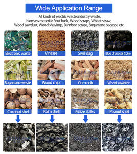 Four de Pyrolyse et Carbonisation pour la Fabrication de Charbon de Bambou et d'Amandes à Bon Prix - Product Image 2