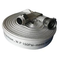 Toile PVC doublé tuyau d'incendie 10 Bar pression de travail équipement de lutte contre l'incendie accessoires outils pour pompiers