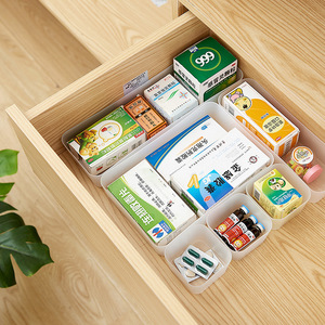 Desktop <b>Storage</b> <b>Box</b> With Compartments Stackable Transparent For Makeup And Daily Necessities Organizers - Product Image 4