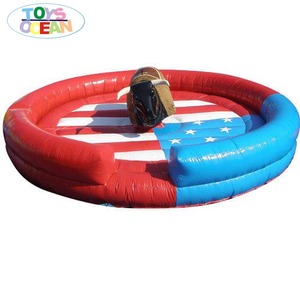 New Design <strong>Inflatable</strong> Mechanical Mini Cow <strong>Bull</strong> <strong>Ride</strong> for Kids Sale Mall - Product Image 4