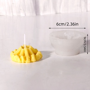 TangChu Snowman by Fireplace 4-Piece Candle Silicone Mold for Candle, Cake Topper & Cozy Holiday Decorations - Product Image 6