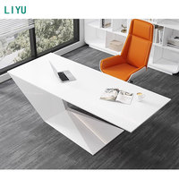 Bureau de direction convertible moderne de luxe de haute qualité Liyu, mobilier de bureau à domicile en bois